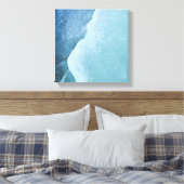 ライトターコイズアイス抽象芸術 キャンバスプリント (インサイチュ (寝室))
