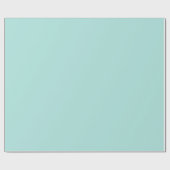 ライトターコイズ無地の色 |クラシック |エレガント | ラッピングペーパー (フラット)