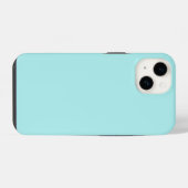 ライトターコイズiPhone 14ケース iPhoneケース (裏面横)