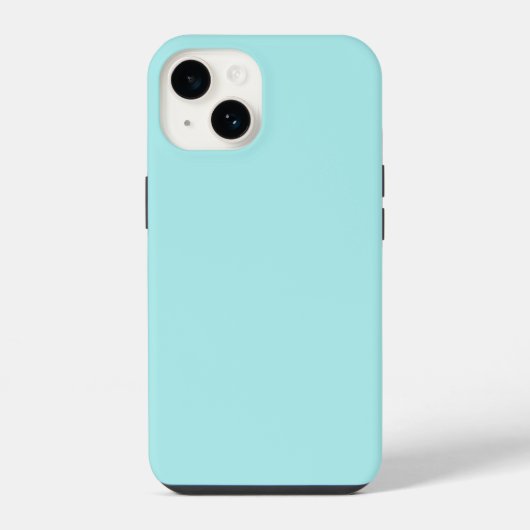 ライトターコイズiPhone 14ケース iPhoneケース (裏面)