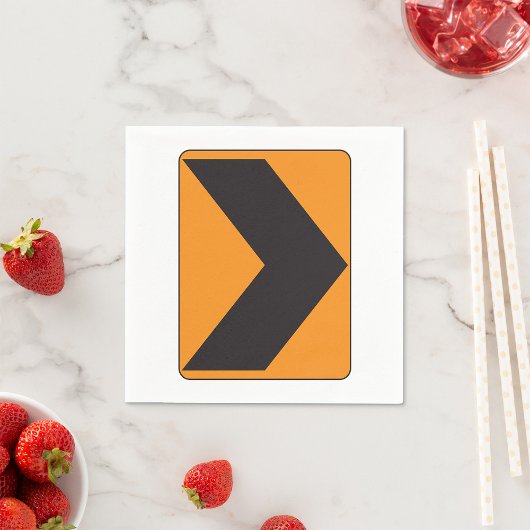 ライトターンロードサイン紙ナプキンス スタンダードカクテルナプキン