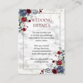 ライトダスティブルーブルゴーニュ結婚金ゴールド詳細 エンクロージャーカード (正面)