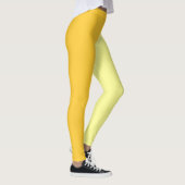 ライトダークイエローツートーンスプリットハーフデザイン レギンス (右)