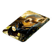 ライトダークエンジェルの悪魔の禁じられたラブアート マグネット (左側)