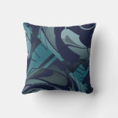 ライトダークネイビーティール（緑がかった色）グレーラッシュ離れモチー クッション (裏面)