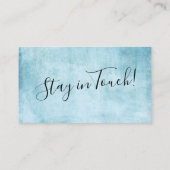 ライトティール(緑がかった色)グランジ「引っ越しました」エンクロージャカード エンクロージャーカード (裏面)