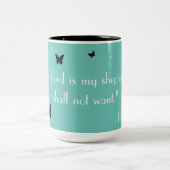 ライトティール（緑がかった色）信仰マグ ツートーンマグカップ (中央)