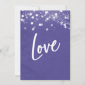 ライトテクスチャードWeパープル得結婚した披露宴 招待状 (裏面)