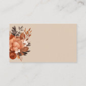 ライトテラコッタと焦げたオレンジ結婚ズ エンクロージャーカード (裏面)