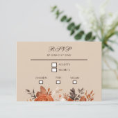 ライトテラコッタと焦げたオレンジ結婚ズ 出欠カード (スタンド正面)