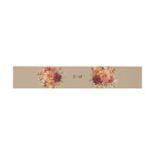 ライトテラコッタの秋の花嫁衣装 招待状ベリーバンド (フラット)