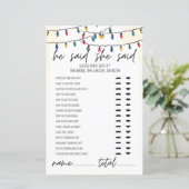 ライトテーマ彼は彼女はブライダルシャワーゲームと言った (スタンド正面)