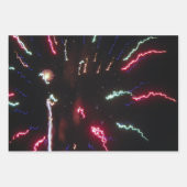 ライトトレイルを使った空の花火 ラッピングペーパーシート (正面2)