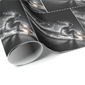 ライトトレイル付きスケートボード少年 ラッピングペーパー (ロールコーナー)