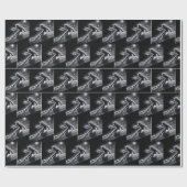 ライトトレイル付きダウンヒルスキーヤー ラッピングペーパー (フラット)