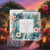 ライトトロピカルエッセンススクエア結婚式招待状 シーズンカード