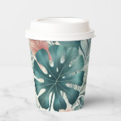 ライトトロピカルエッセンス紙カップ蓋付き 紙コップ (正面)