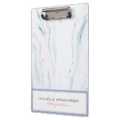 ライトトーン大理石継ぎ目のないパターン クリップボード (左)