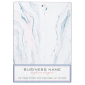 ライトトーン大理石継ぎ目のないパターン クリップボード (裏面)