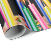 ライトド誕生日キャンドルと紙吹雪 ラッピングペーパー (ロールコーナー)