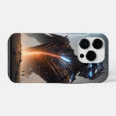 ライトニングサイボーグウォーリア iPhoneケース (裏面横)