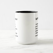 ライトハおもしろいウスのキーパー定義ギフト マグカップ (中央)