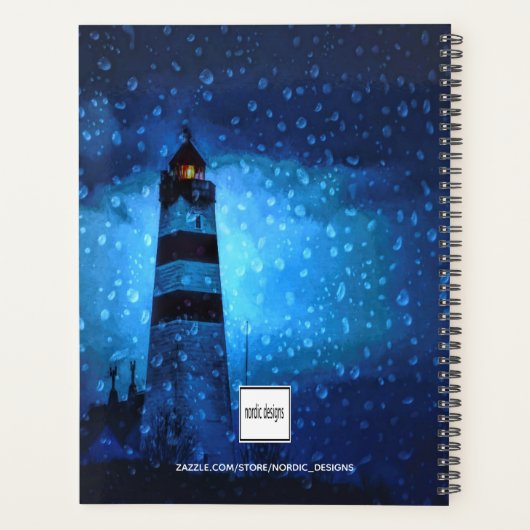 ライトハやる気を起こさせるウスstormy night blue 2022 プランナー手帳 (裏面)