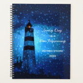 ライトハやる気を起こさせるウスstormy night blue 2022 プランナー手帳 (正面)