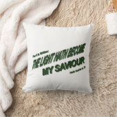 ライトハウスが私の救い主になる – 緑 クッション (ブランケット)