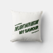 ライトハウスが私の救い主になる – 緑 クッション (正面)