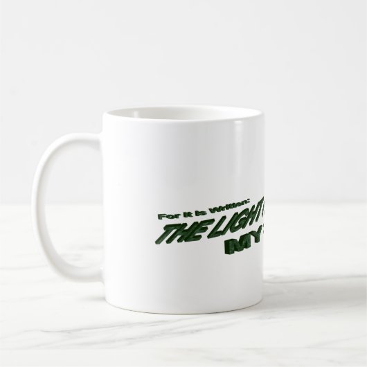 ライトハウスが私の救い主になる – 緑 コーヒーマグカップ (左)