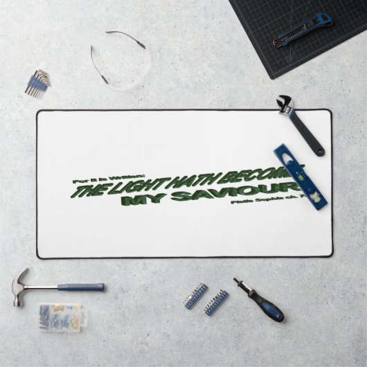 ライトハウスが私の救い主になる – 緑 デスクマット (ワークステーション)