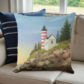 ライトハウスとサンセット クッション