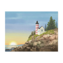 ライトハウスとサンセット