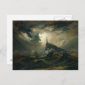 ライトハウスと嵐の海 ポストカード (正面/裏面)