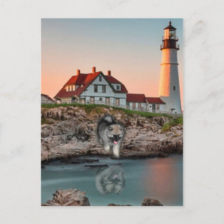 ライトハウスの反射 ポストカード