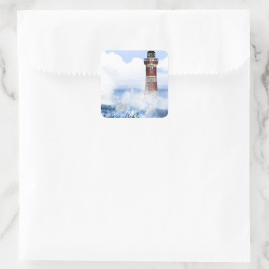 ライトハウスの塔が完成した。 スクエアシール (バッグ)