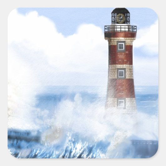 ライトハウスの塔が完成した。 スクエアシール (正面)