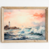 ライトハウスの夢：沿岸水の色絵を描の ポスター