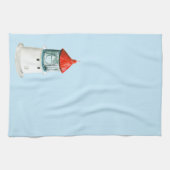 ライトハウスの水彩沿岸夏 キッチンタオル (横)