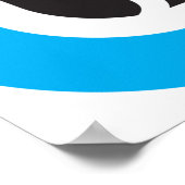 ライトハウスはっきりしたビーコン(海波アイコン付き) ポスター (角)