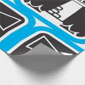 ライトハウスはっきりしたビーコン(海波アイコン付き) ラッピングペーパー