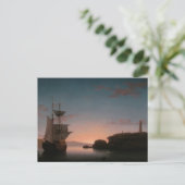 ライトハウスアットカンデン,メイン州by Fitz Henry Lane ポストカード (スタンド正面)