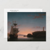 ライトハウスアットカンデン,メイン州by Fitz Henry Lane ポストカード (正面/裏面)