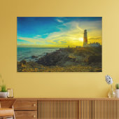 ライトハウスアットサンセット キャンバスプリント (インサイチュ (リビング))
