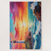 🌅ライトハウスアットサンセット ジグソーパズル (縦)