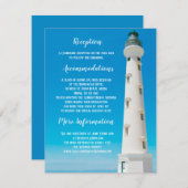 ライトハウスアルバ行き先ウェディングエンクロージャ 招待状 (正面/裏面)