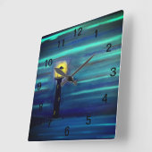 ライトハウスアンダーザムーン スクエア壁時計 (傾斜)