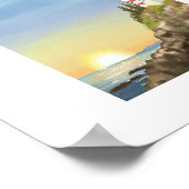 ライトハウスアンドサンセットアートプリント ポスター (角)