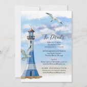 ライトハウスアンドシーグルズオールインワンビーチ結婚式 招待状 (裏面)